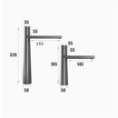 GobekUsa Basin Faucet: Black/Grey Brass Bathroom Mixer Tap, Single Handle Hot Cold Lavatory