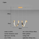 GobekUsa Gold Irregular LED Pendant Lights for Modern Living & Dining Room Lighting
