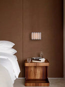 GobekUsa Japanese Cloth LED Wall Lamp for Hotel Living Room, Bedroom, Retro Wall Lights