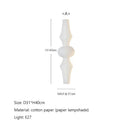 GobekUsa Japanese Cotton Paper Pendant Lamp Wabi Sabi Chandelier with E27 Bulb