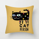 GobekUsa Hello Cat Pillow Cover - Modern Design for Home Decor - Cute & Cozy