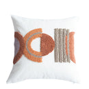 GobekUsa Half-circle Tufted Cotton Canvas Embroidery Throw Pillow Cover - Modern & Stylish