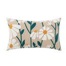GobekUsa Daisy Floral Geometric Embroidery Pillowcase, Soft Comfortable Home Decor Cover