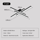 GobekUsa Linear LED Ceiling Lamp for Living Room Bedroom Lighting Fixtures