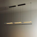 GobekUsa LED Iron Art Chandelier: Nordic Minimalist Design with Long Lights for Office