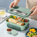 GobekUsa Kids' 1300ML Lunch Box Set with Utensils – Microwave Safe Bento Container