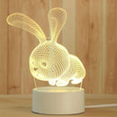 GobekUsa 3D Acrylic Night Lamp | Boys Girls Gift Decor Bedroom Table Light