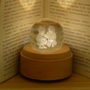 GobekUsa Crystal Ball Music Box: Rotating Light Projection, Birthday & Valentine's Day Gift