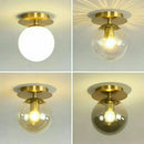 GobekUsa Gold Ball Glass Ceiling Lamp: Modern Nordic Living Room Lights for Loft Decor