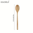 GobekUsa 4-Piece Wooden Spoon Set - Korean Style Natural Wood Soup Tableware