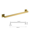 GobekUsa Brushed Gold Bathroom Hardware Set - Robe Hook, Towel Rail, Tissue Holder & more