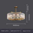 GobekUsa Glass Restaurant Chandelier: Modern Luxury Led Lighting Fixture for Living Room Home Decor