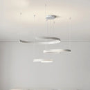 GobekUsa Black LED Chandelier Pendant Light for Foyer Stairs Bar, Minimalist Indoor Hanging Lamp