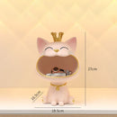 GobekUsa Lucky Cat Sculpture Storage Box Desk Decoration Miniature Figurine