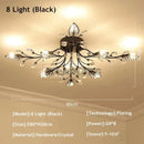 GobekUsa Crystal Ceiling Chandelier LED Light Fixture for Living Room Bedroom Kitchen