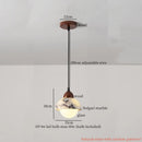 GobekUsa Cream Marble LED Pendant Light: Modern Nordic Hanging Lamp for Living, Bedroom, Kitchen