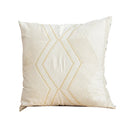 GobekUsa Ivory Geometric Embroidery Cushion Cover - Home Decor for Living Room Sofa Bed