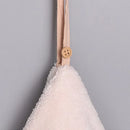 GobekUsa Coral Velvet Hand Towel: Round Cute Style, Super Absorbent & Soft for Bath