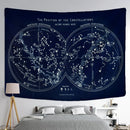 GobekUsa Cosmic Constellation Compass Tapestry: Abstract Psychedelic Witchcraft Wall Hanging