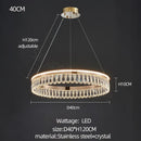 GobekUsa Crystal Chandelier: Modern LED Lighting for Luxurious Living Room, Dining Room, Bedroom