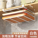 GobekUsa Kitchen Rack: Cupboard Paper Towel Rags Hanger with Hooks