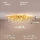 GobekUsa Crystal Teardrop Gold Ceiling Chandelier for Elegant Living Room Bedroom Dining Kitchen