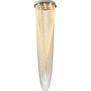 GobekUsa Crystal Rotating Chandelier for Duplex Villa Living Room, Modern Loft Design