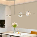 GobekUsa Glass LED Chandeliers Gold Metal 3000K: Restaurant Parlor Kitchen Dining Lighting