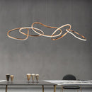 GobekUsa LED Ring Chandelier for Living Dining Room - Postmodern Luxury Minimalist Art Lighting