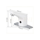GobekUsa Automatic Sensor Bathroom Faucet, Solid Brass, Water Saving, Touch-Free Electric Tap