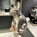 GobekUsa French Bulldog Ceramic Tissue Box - Creative Desk Decoration for Home and Office
