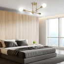 GobekUsa Industrial Chandelier: Modern Wrought Iron LED Ceiling Lamp for Home Decor
