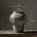 GobekUsa Coarse Pottery Vase Chinese Retro Porcelain Floral Arrangement Home Decor