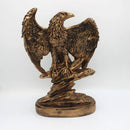 GobekUsa Golden Eagle Wings Spread Resin Statue Home & Office Decor Art Craft