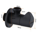 GobekUsa Brushed Gold Corner Valve Water Control for Bathroom Taps