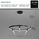 GobekUsa Black Round Combination Chandelier Pendant Light for Home Decor and Kitchen