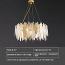 GobekUsa Glass Chandelier Light for Living Room, Bedroom, Dining: Luxury Art Designer Lighting