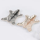 GobekUsa Gold Tiger Skin Ceramic Plate Zebra Dish Jewelry Holder Tray