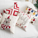 GobekUsa Christmas Day Embroidered Pillowcase for Living Room Sofa, Party Decor