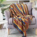 GobekUsa Knitted Striped Sofa Blanket
