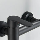GobekUsa Black Wall Mounted Waterfall Bathtub Faucet for Embedded In-wall Tub Shower System