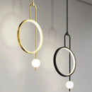 GobekUsa LED Ring Pendant Chandelier for Home Dining Living Bedroom Suspension