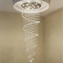 GobekUsa K9 Crystal Chandelier: Luxury Villa Double Staircase Living Room LED Light