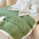 GobekUsa Cozy Faux Rabbit Fur Blanket, Soft Fluffy Quilt for Single, Anti-Static Warm Throw