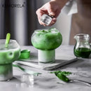 GobekUsa 520ml Gourd Shaped Glass Cup Set - Versatile Drinkware for Coffee, Tea, and More
