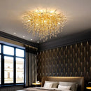 GobekUsa Gold Crystal LED Ceiling Chandelier for Elegant Spaces