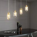GobekUsa Crystal Loft Chandelier for Staircase, Living Room, and Apartment Luxe Lighting
