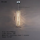 GobekUsa Crystal Dining Table Pendant Lamp: Elegant Led Decoration for Kitchen Island, Restaurant, Living Room