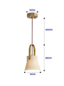 GobekUsa Japanese Ceramics Bedside Chandelier | Designer Bedroom Lamp for Home Decor