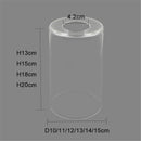 GobekUsa Clear Glass Cylinder Lamp Shade for E27 E26 Socket - Vanity Chandelier Floor Light